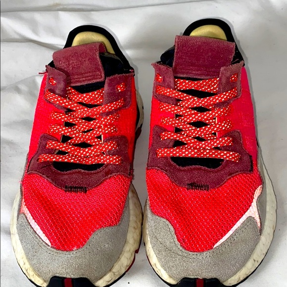 Adidas night jogger boost pink gray size 4 1/2 - Picture 3 of 10